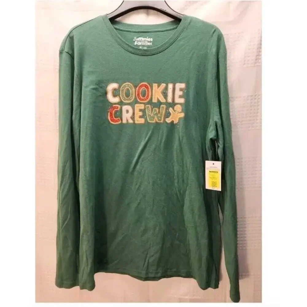 Cuddl Duds Pajama Set Mens Size Med Gingerbread Man Fleece White - Picture 6 of 11